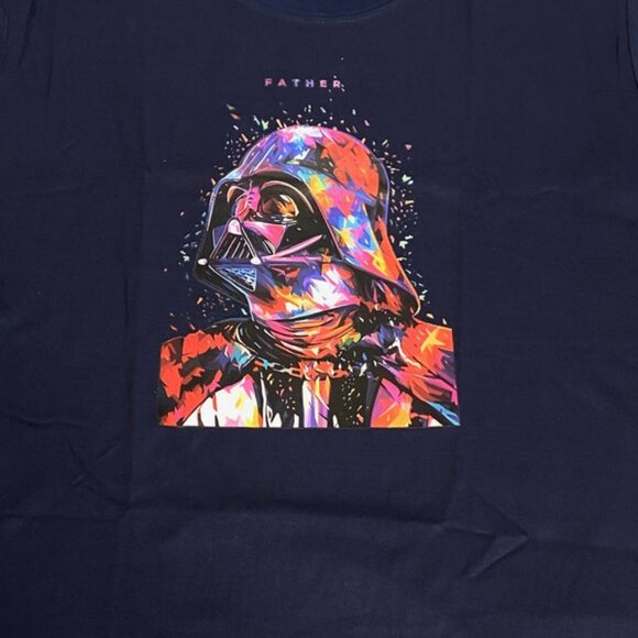 "Father" Helmet Navy Blue Sm-XXL NOS T-Shirt - Picture 1 of 5